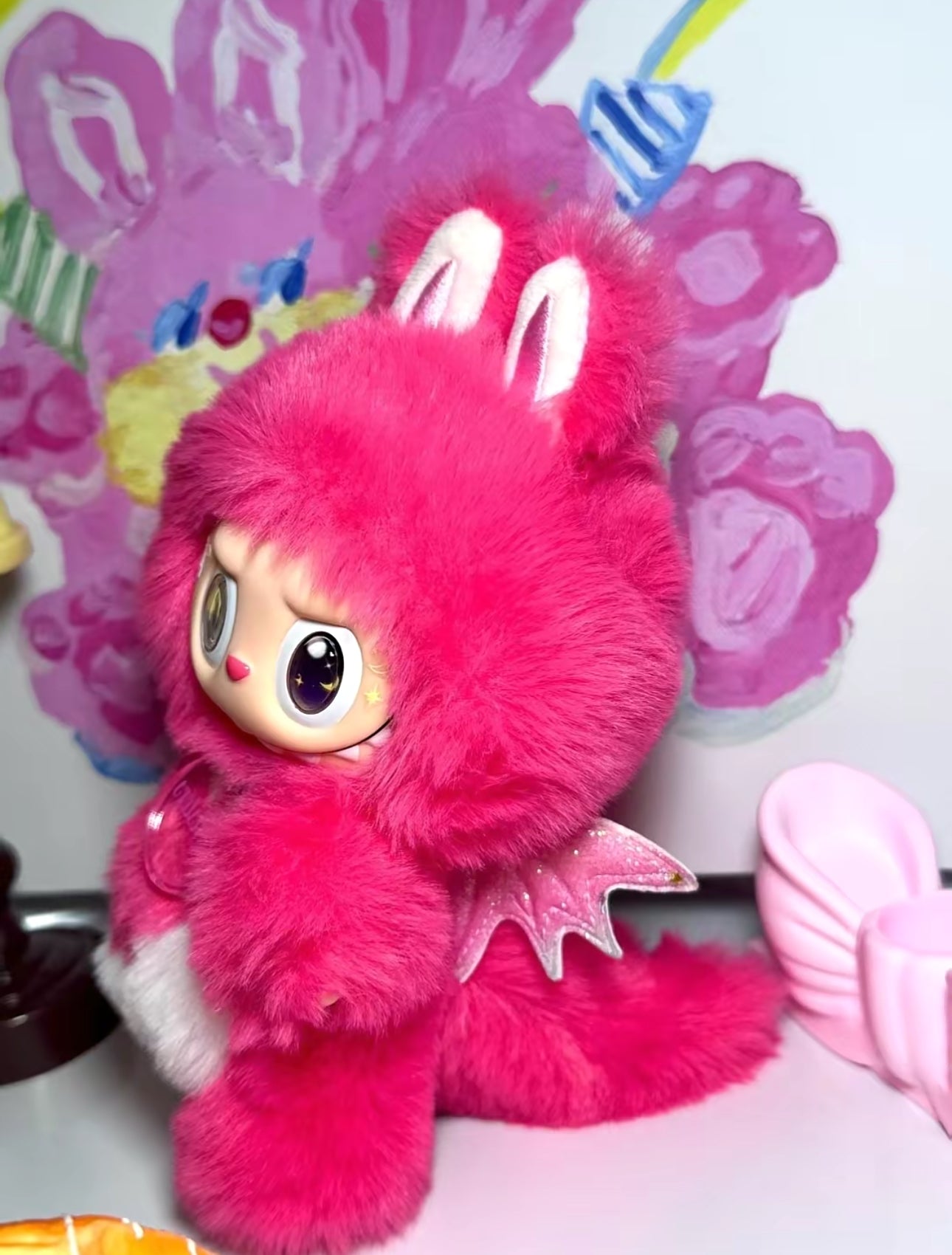 Pinky-licious Swirl Monster Vinyl Face doll