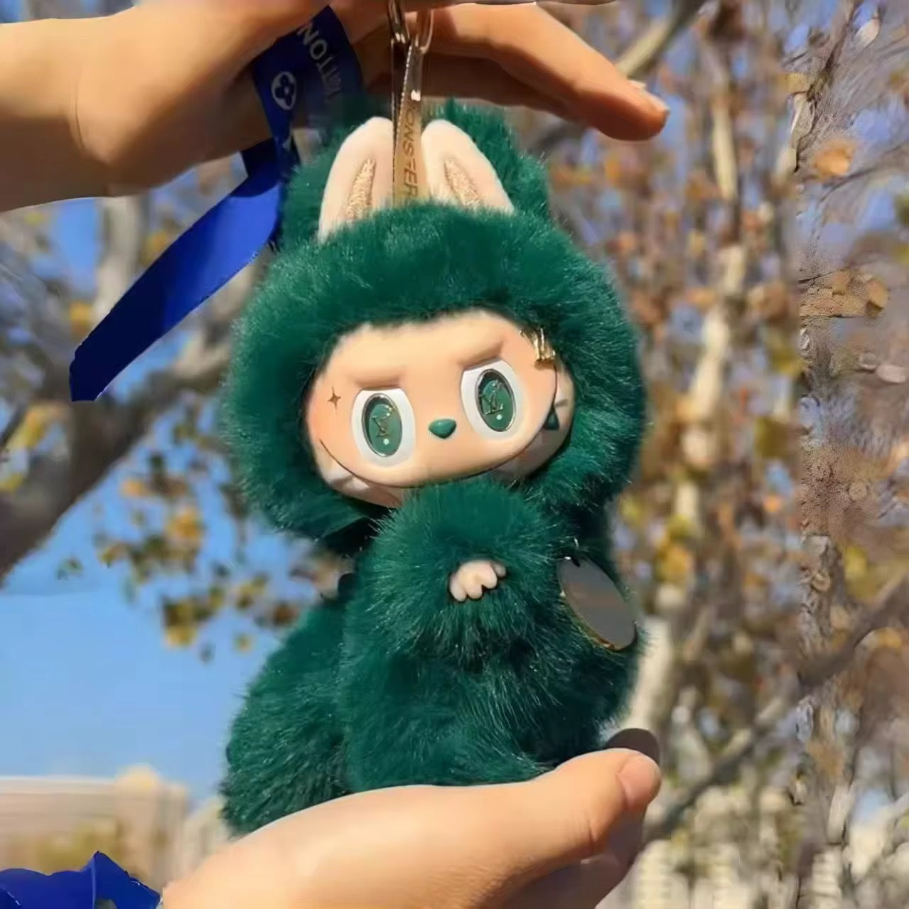 Green Lulu Monster vinyl Face Doll