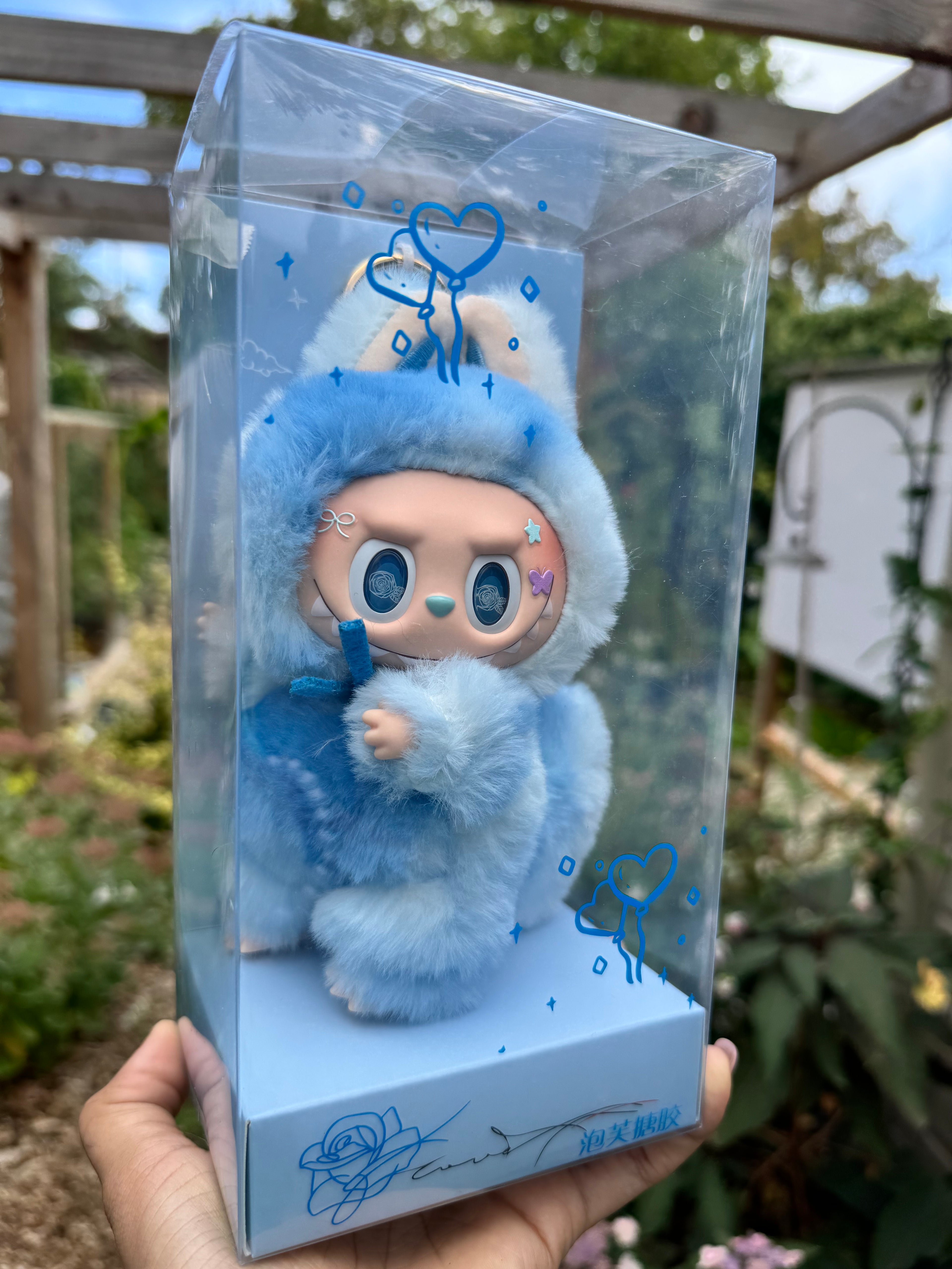 Blue Puff 17cm Monster Vinyl Face Doll