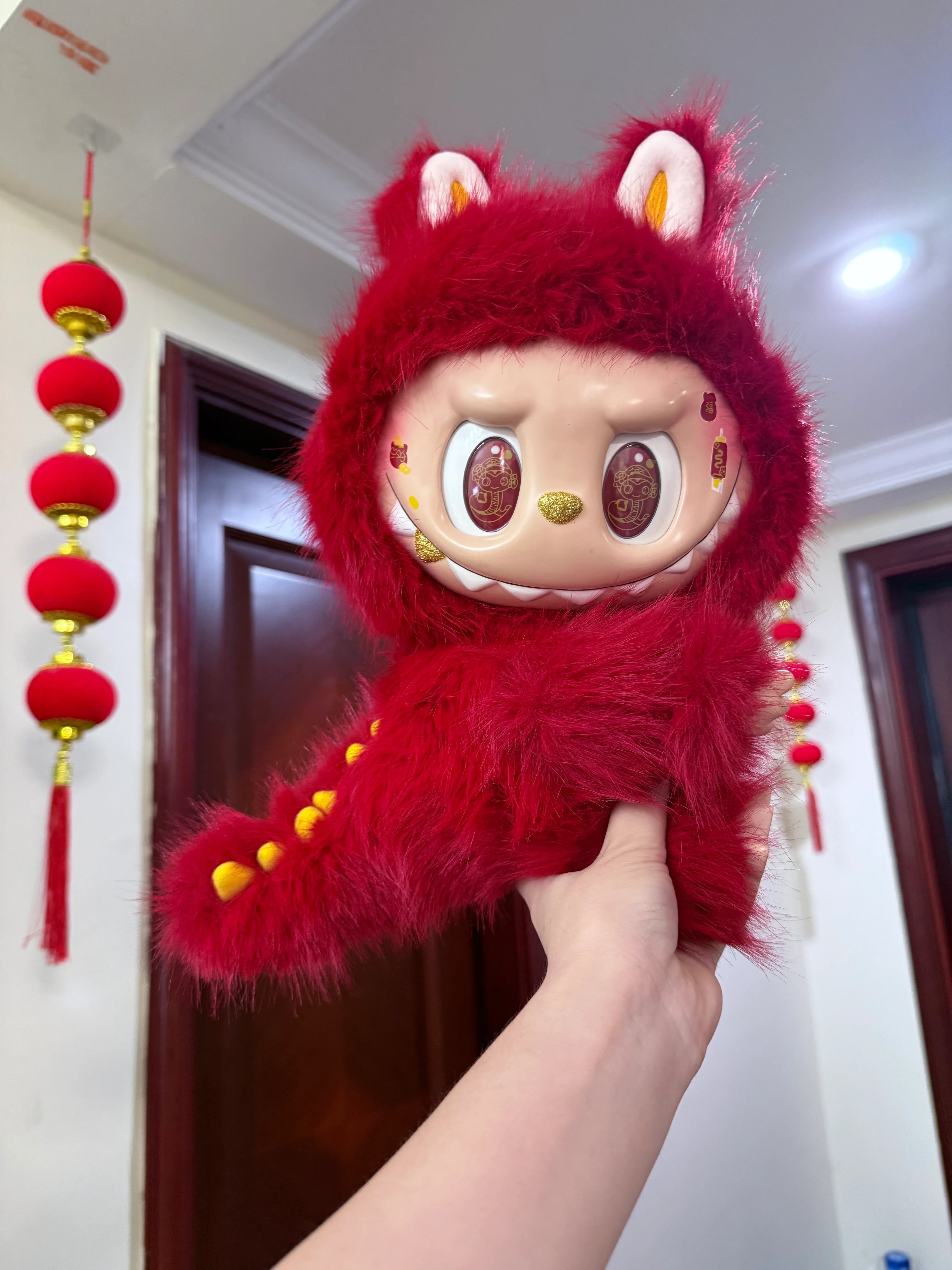 Red Dragon Monster 38cm Vinyl Face Doll.